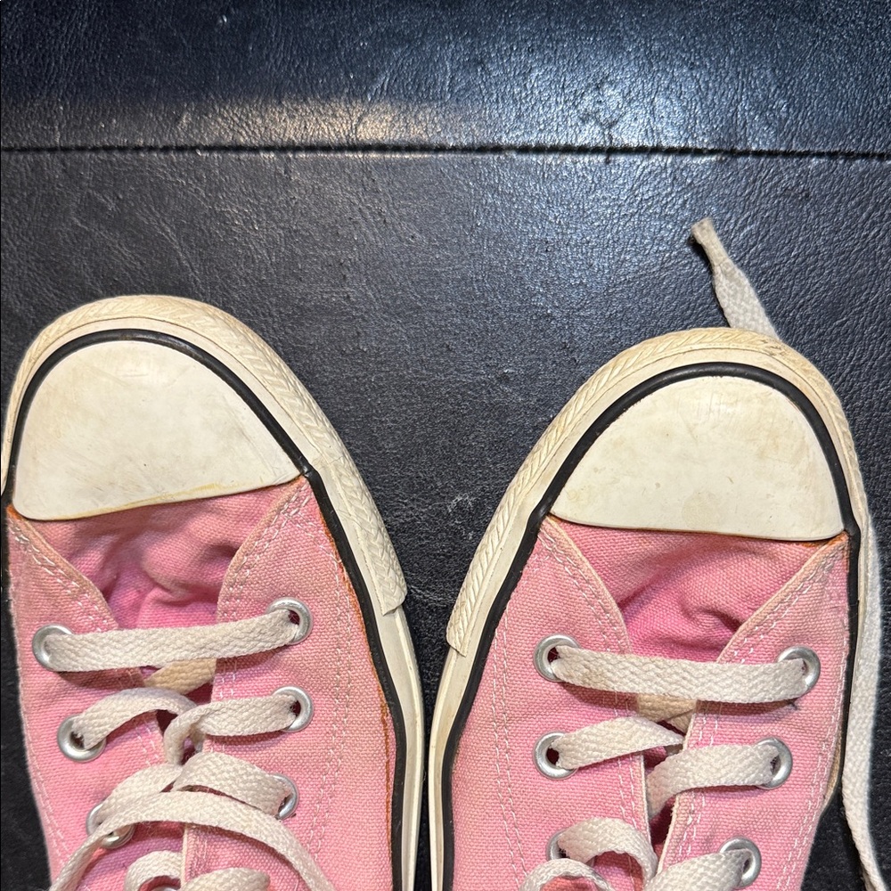 Converse Pink Canvas High-Tops - Picture 6 of 7